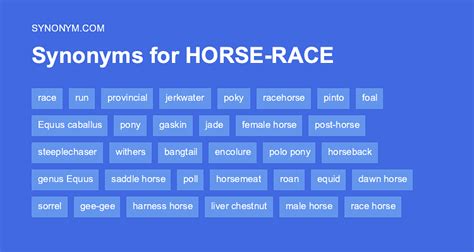 horse racing synonym